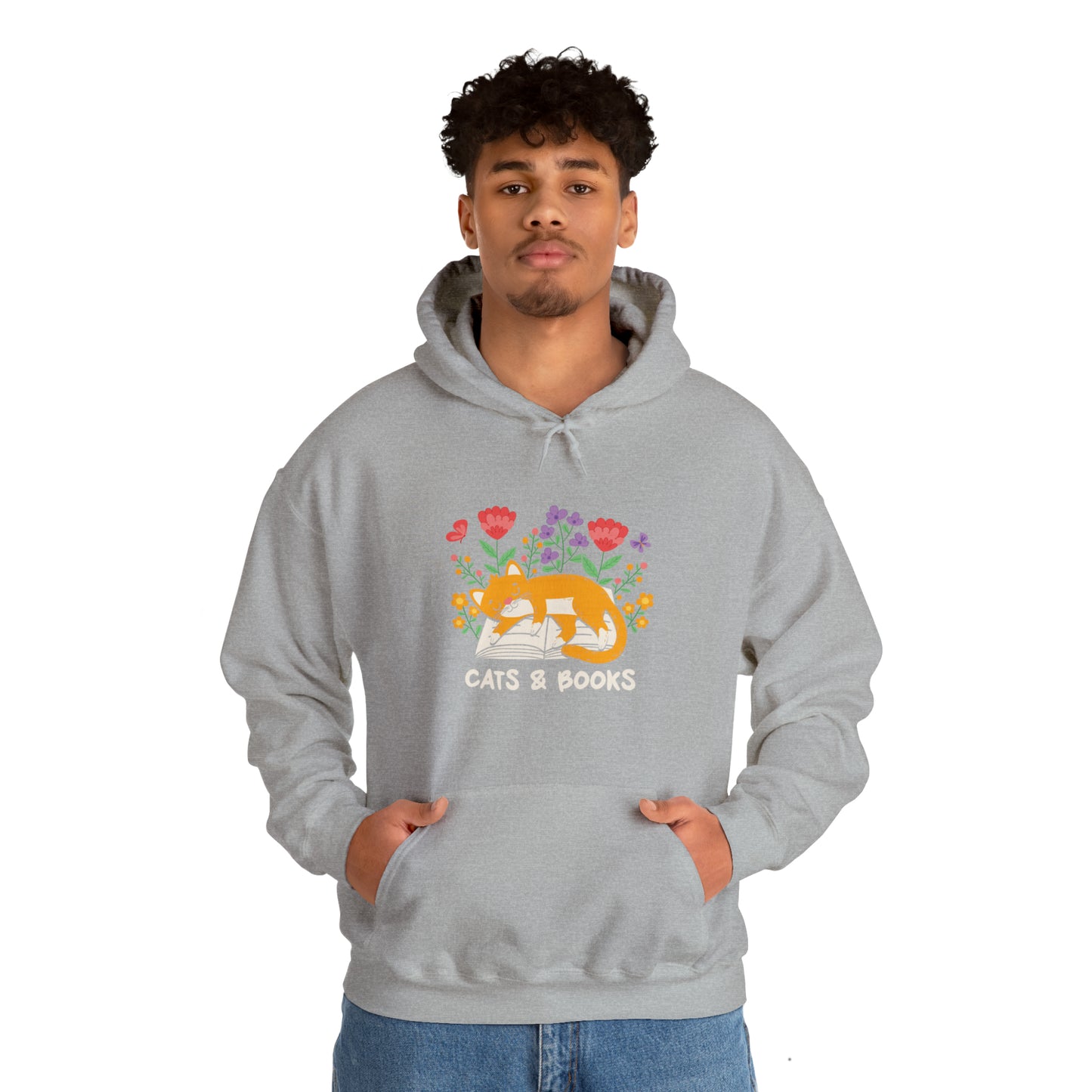 Cat Mom Shirt Cat Lover Tee Cute Book Cat Shirt Floral Book Shirt Book Lover Sweatshirt Reader Bookish Tee Cat Themed Gift For Women for men