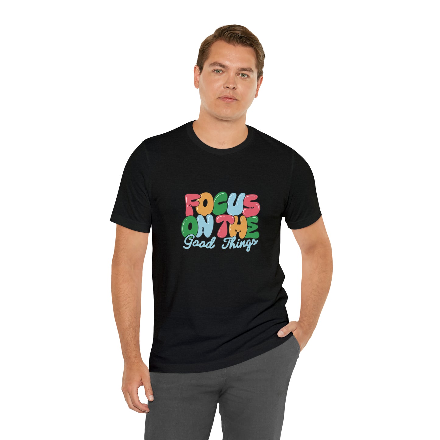 Focus on the good things shirt positive vibes shirt good vibes tee yogawear zen clothes bohemian top Women's Christmas gift for her for him