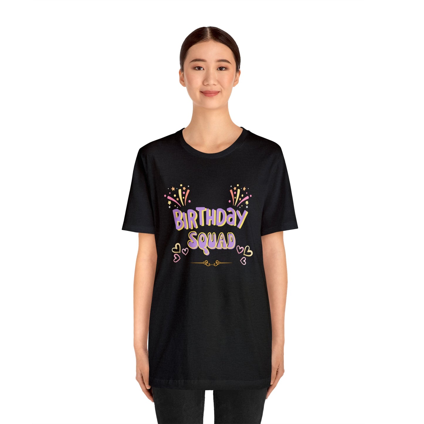 Birthday squad shirt birthday girl shirt birthday shirt gift for her best friend gift birthday party attire month funny Tshirt birthday gift