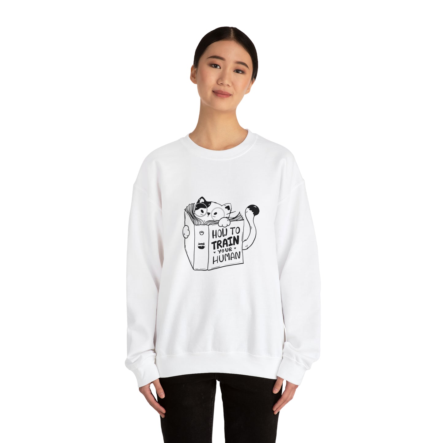 Cat lover Sweatshirt book lover sweater funny train human shirt cat Shirt Halloween Cat Sweatshirt Gift for Cat Lover Gift for Cat Mom Gift