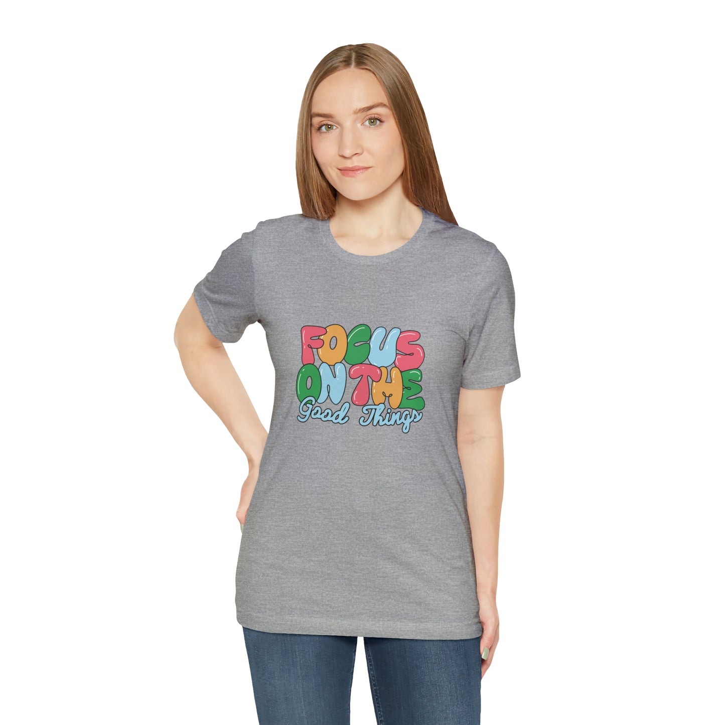 Focus on the good things shirt positive vibes shirt good vibes tee yogawear zen clothes bohemian top Women's Christmas gift for her for him