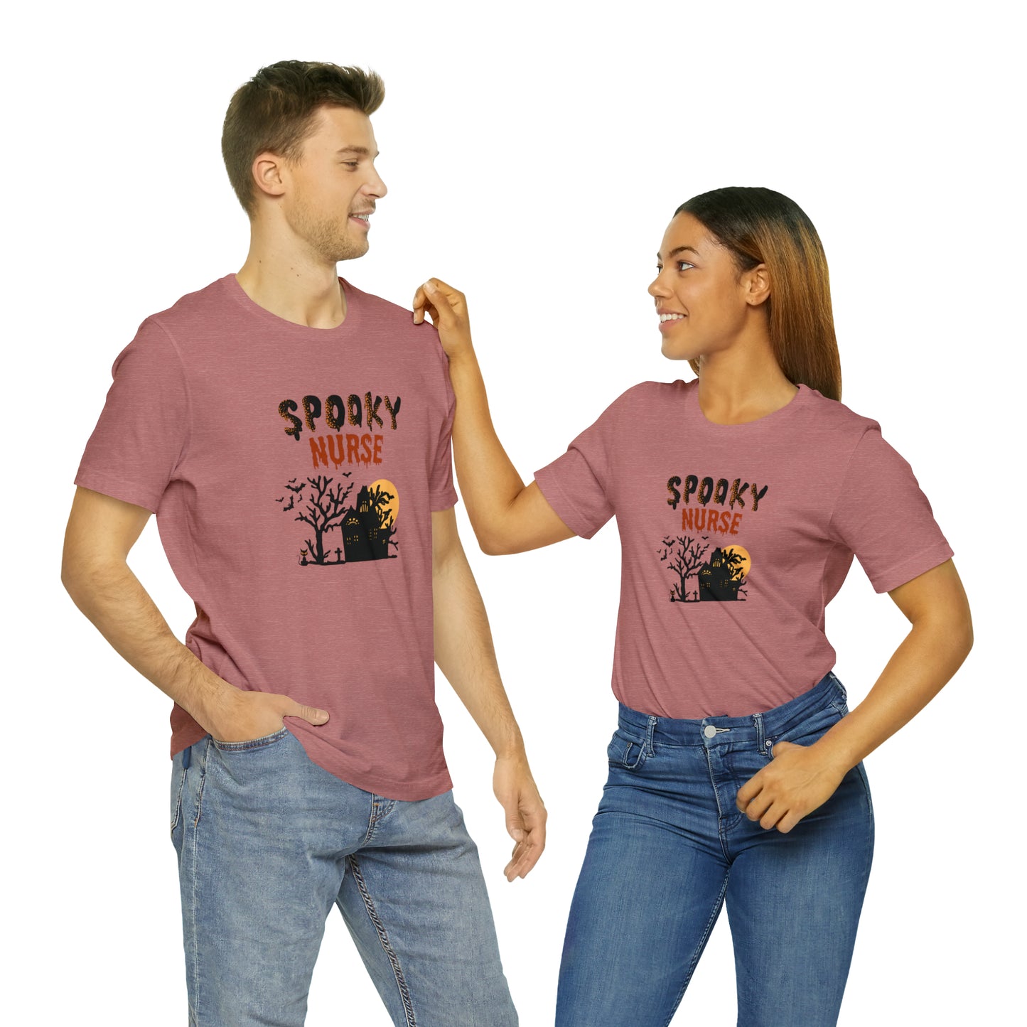 Spooky Nurse Halloween shirt, Nurse trick or treat ghost Halloween tshirt,Halloween Sweatshirt,Spooky Season T Shirt,Christmas gift
