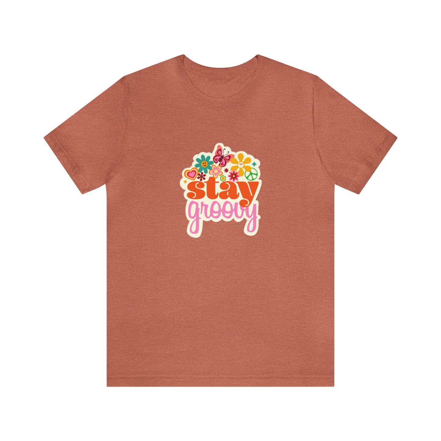 Stay Groovy t-shirt, Hippie shirt, good vibes shirt, summer fun style gift,travel shirt,best friend trip vacation trip