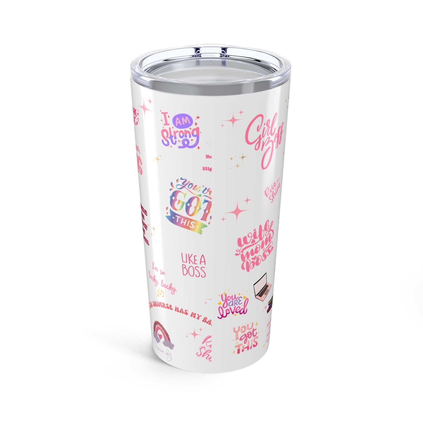 Positive affirmations tumbler girlboss mug birthday gift wife mom boss tumbler gift for her gift for wife Coffee Mug tea Christmas gift 20oz