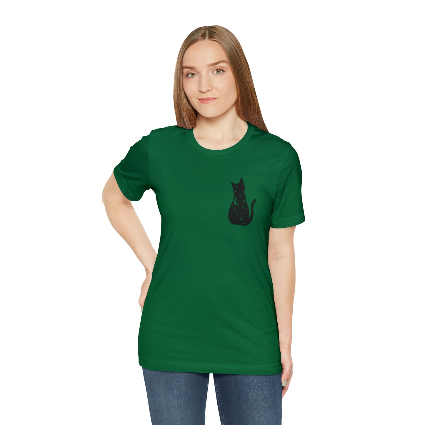 Cat Halloween shirt Witches Halloween T shirt Halloween Sweater Christmas Gift for Cat Lover Gift, Black Cat Gift for Cat Mom Gift moon