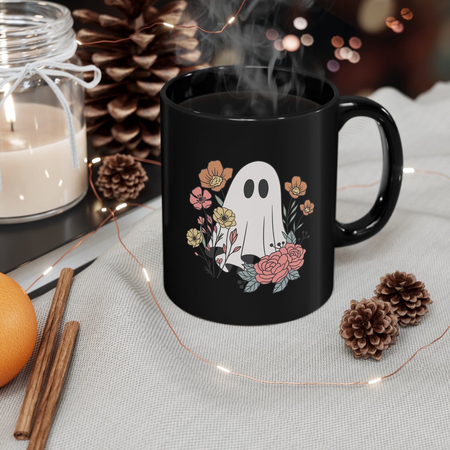 Halloween mug spooky lover gift Halloween mug ghost mug coffee lover gift tea lover gift for her gift for him Mug Bestfriend Christmas 11oz Black Mug