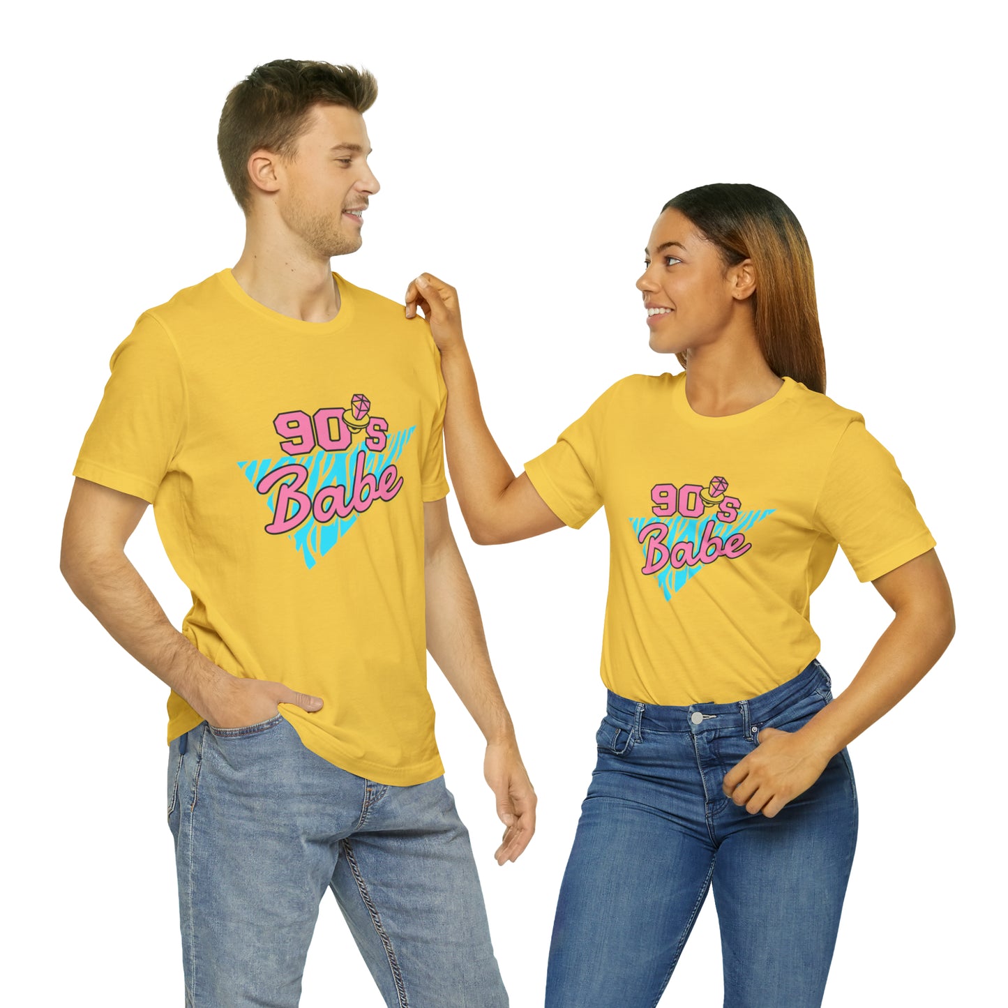 90's Babe shirt, gift for her, Christmas shirt, galantine gift best friend trip, Unisex Jersey Short Sleeve Tee