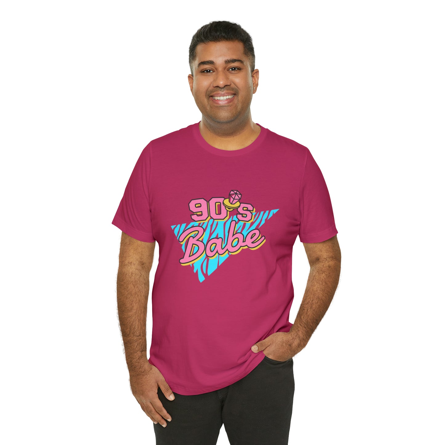 90's Babe shirt, gift for her, Christmas shirt, galantine gift best friend trip, Unisex Jersey Short Sleeve Tee