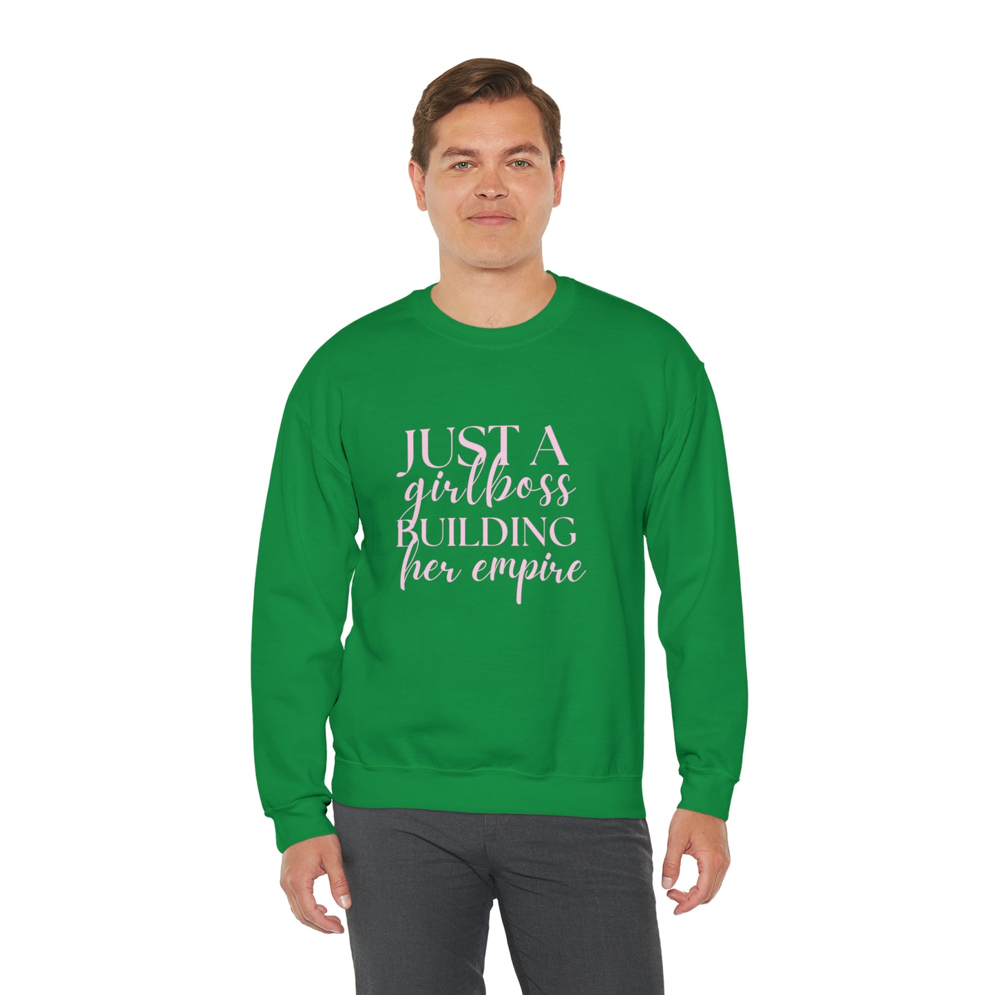 Boss Babe sweatshirt,Girlboss Sweatshirt, Just a girlboss building her empire, Bossbabe sweater,Christmas gift for her,Birthday gift