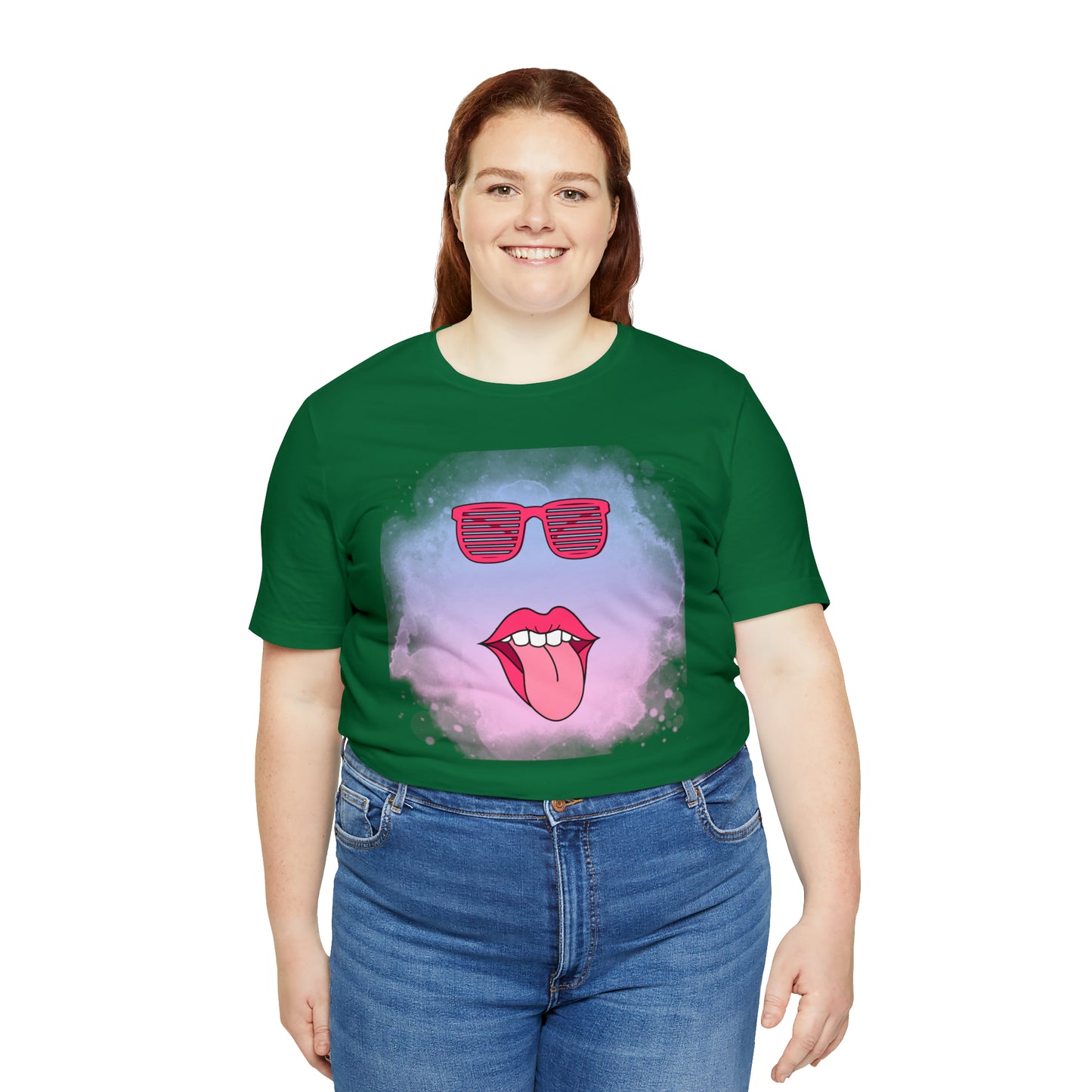 Lip Sunglasses t-shirt, Bubble gum kiss shirt,Pink Gum Shirt,Galantine gift travel shirt,best friend trip,girls vacation trip, Unisex Jersey