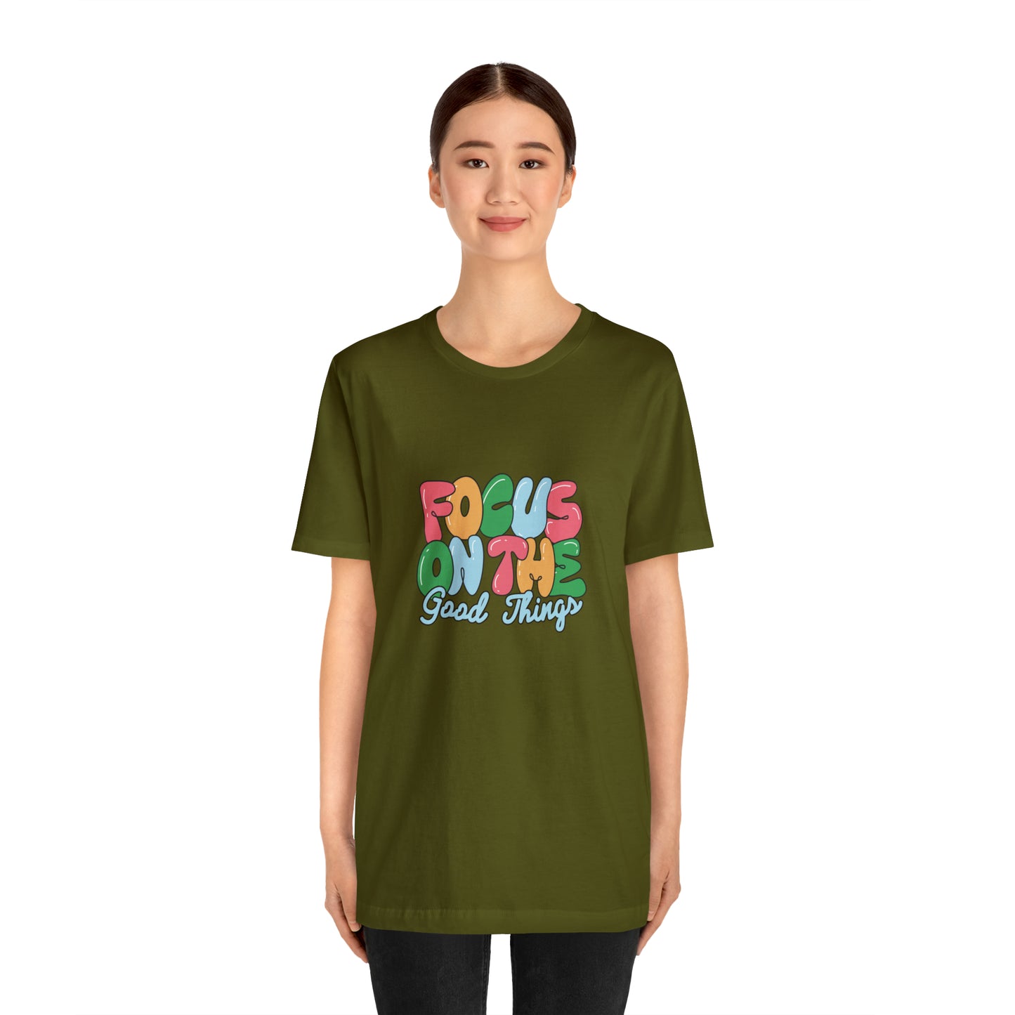 Focus on the good things shirt positive vibes shirt good vibes tee yogawear zen clothes bohemian top Women's Christmas gift for her for him