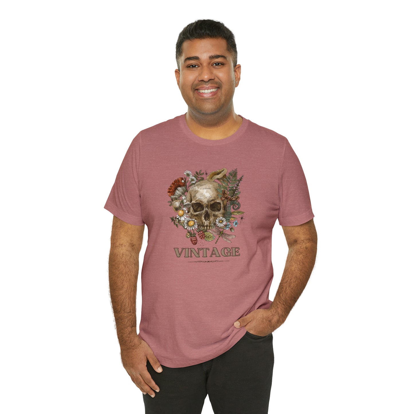 Vintage retro shirt skeleton head shirt Halloween tee Floral Shirt unisex Retro Themed vintage Gift christmas gift