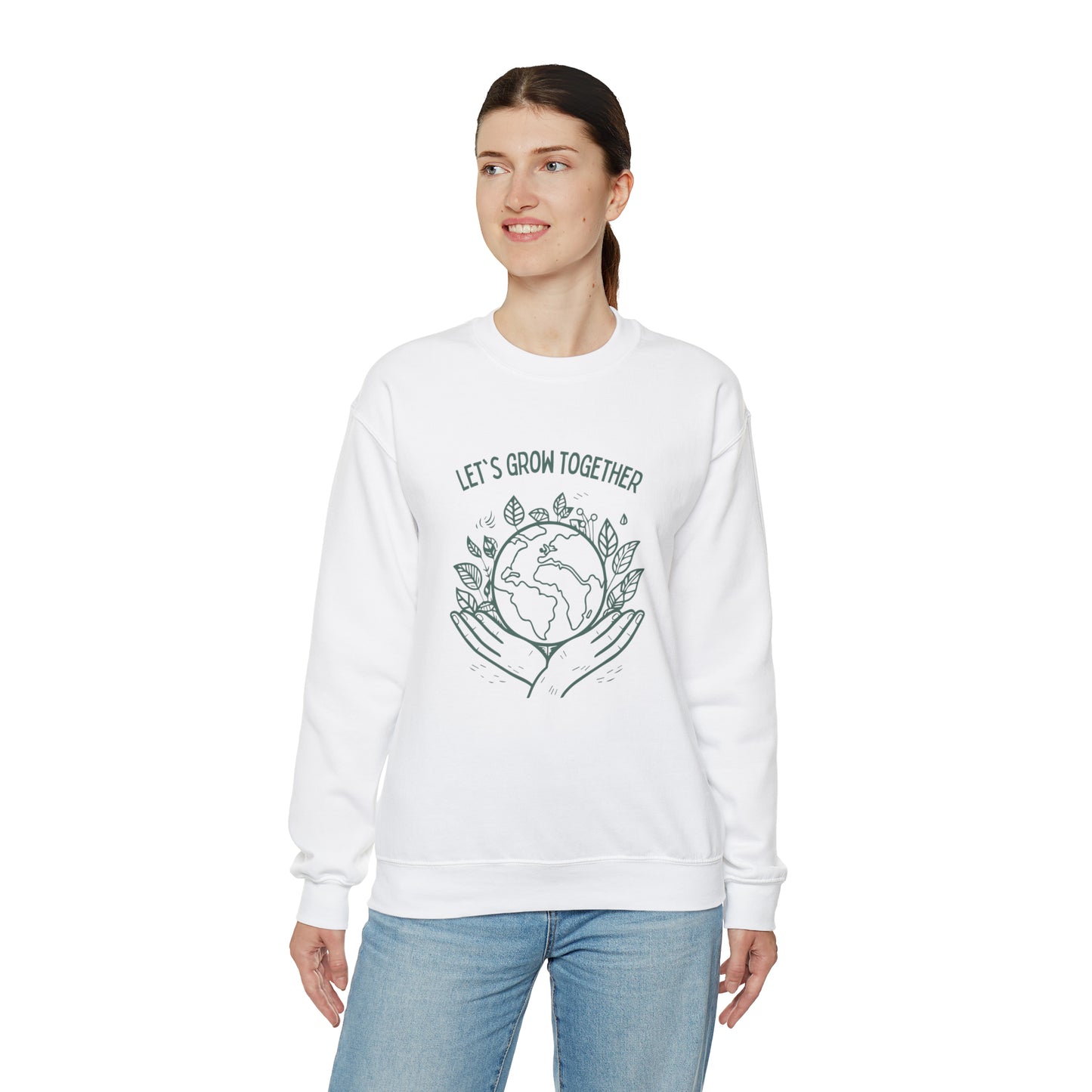 Let's grow together sweater plant lover sweater save the planet sweashirt birthday gift Christmas gifts Sweatshirt Gift for him Gift for her
