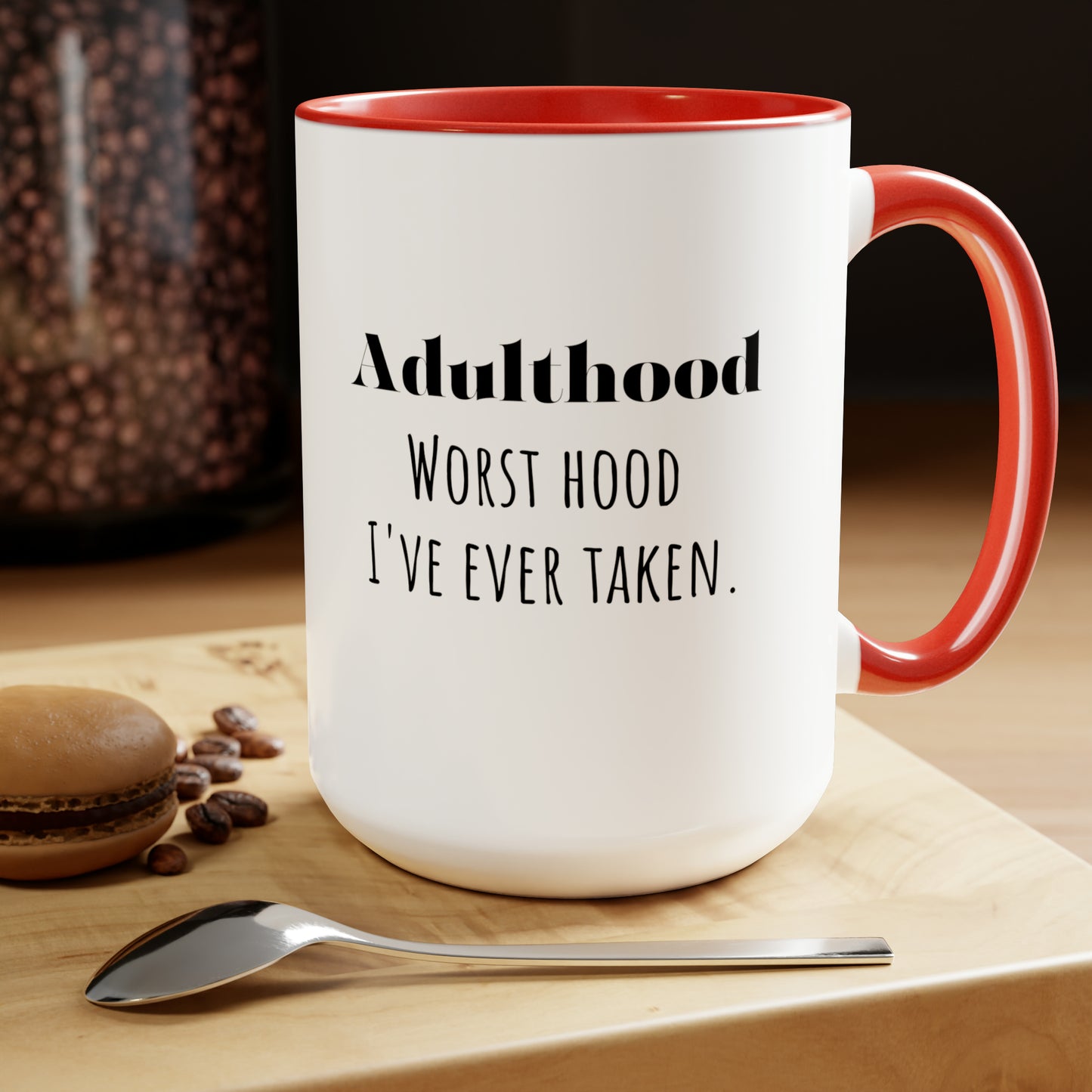Adulting mug funny adulthood mug bestie gift Valentine's Day gift for her mug custom message gift gift for him Coffee Mug Coffee tea