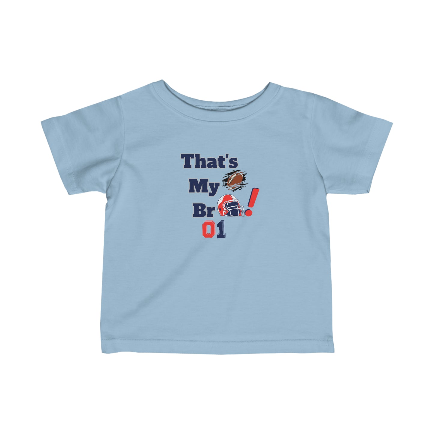 Footbball shirt Baby brother football Baby sister football T shirt Infant Fine Jersey Tee