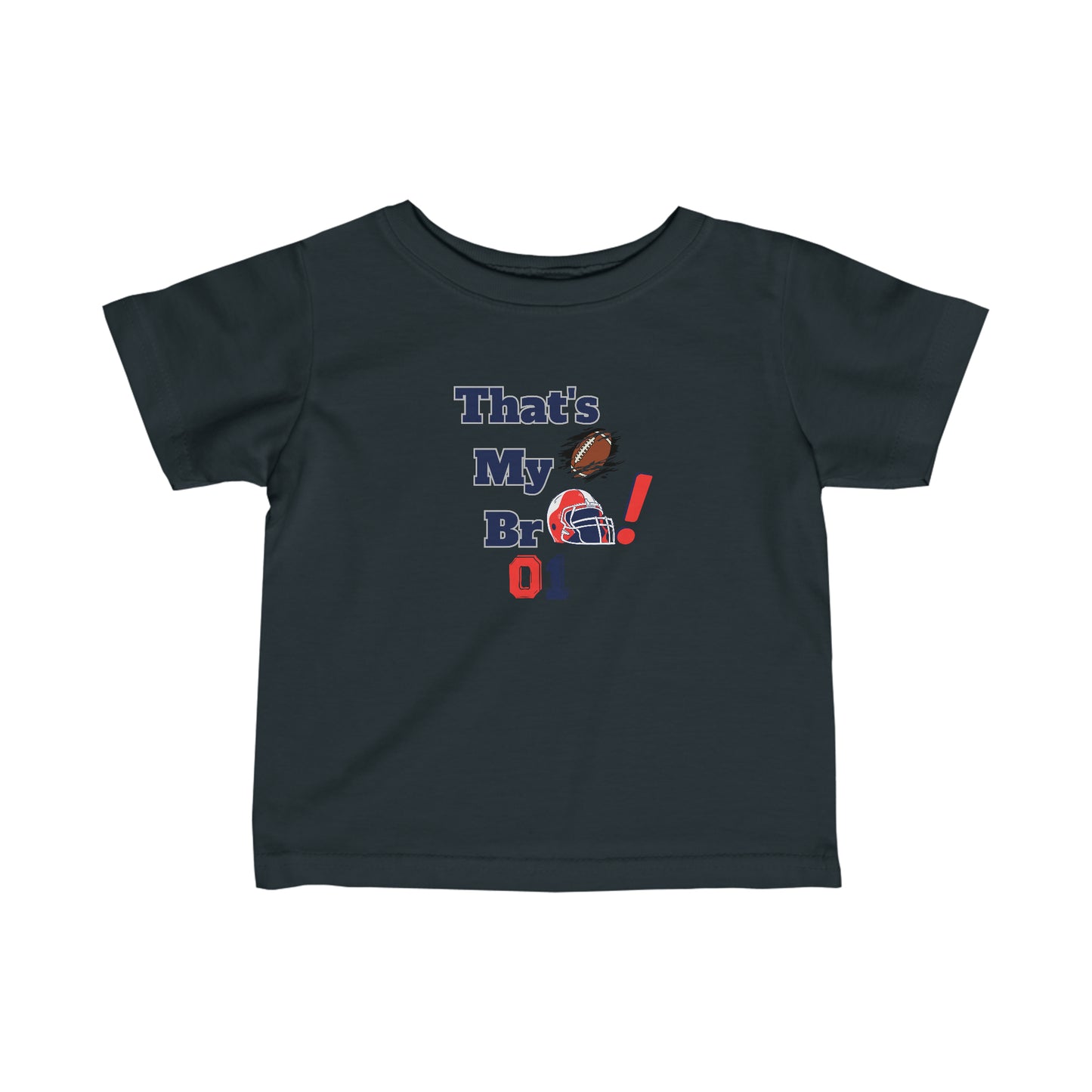 Footbball shirt Baby brother football Baby sister football T shirt Infant Fine Jersey Tee