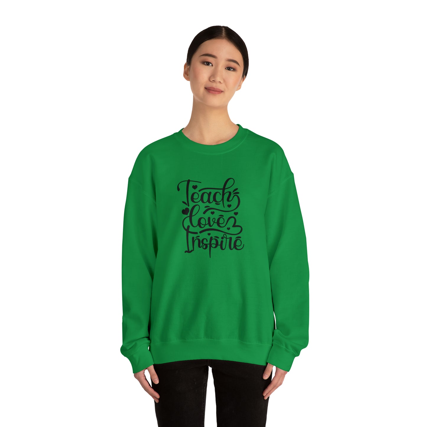 Teach love inspire sweater, Do what makes you happy Sweatshirt, Teacher mode shirt, Christmas Sweater, Christmas Crewneck, Holiday g