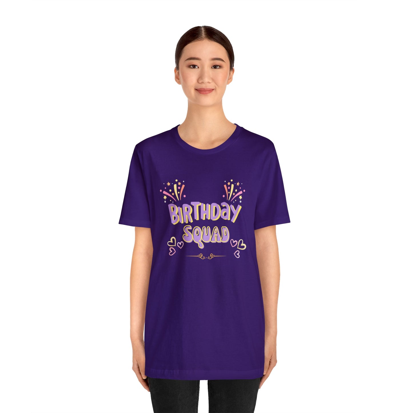 Birthday squad shirt birthday girl shirt birthday shirt gift for her best friend gift birthday party attire month funny Tshirt birthday gift
