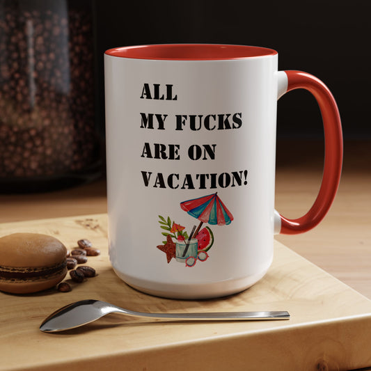 Morning affirmations mug funny work mug all of my fucks are on vacation mug delulu era mug Christmas gift for her gift for him bestie Mug