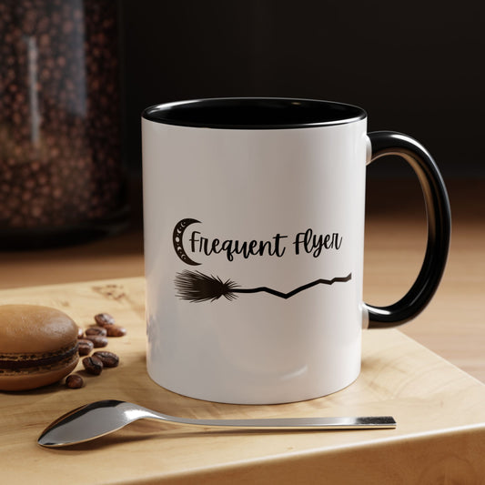 Witches mug Frequent flyer mug wizards broom mug Witchy Halloween mug cauldron ghost wicked mug bestie gift Coworker Gift Boss Christmas