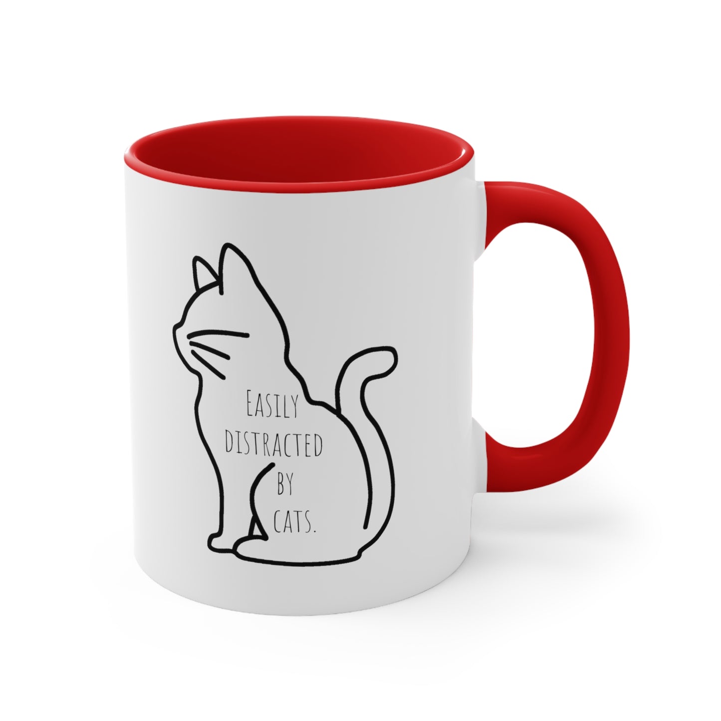 Easily distracted by cats mug 11oz gift Christmas gift for her gift favorite aunt gift coffee lover gift tea gift for her coffee Mug 11oz