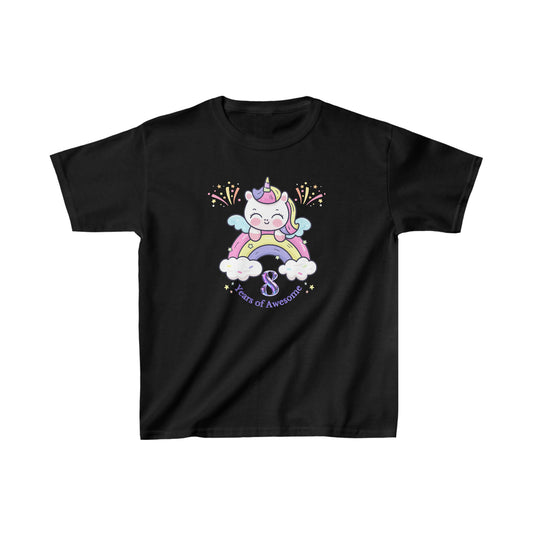 Birthday girl shirt unicorn birthday shirt 8th year birthday party shirt Christmas shirt Rainbow cloud kid shirt birthday shirts birthday