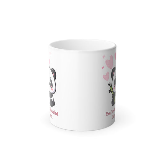 You've Bamboozled my heart mug Vday funny panda love mug bamboo pun gift proposal gift bestie gift for her gift for him Color Morphing Mug