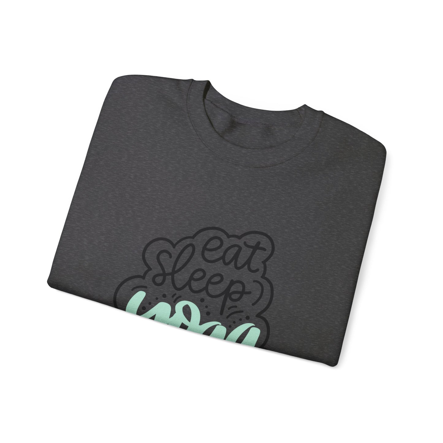 Eat sleep yoga repeat sweater yoga sweater Here we go fucking again sweater gifts funny cat birthday gift Christmas sweatshirt gift for her