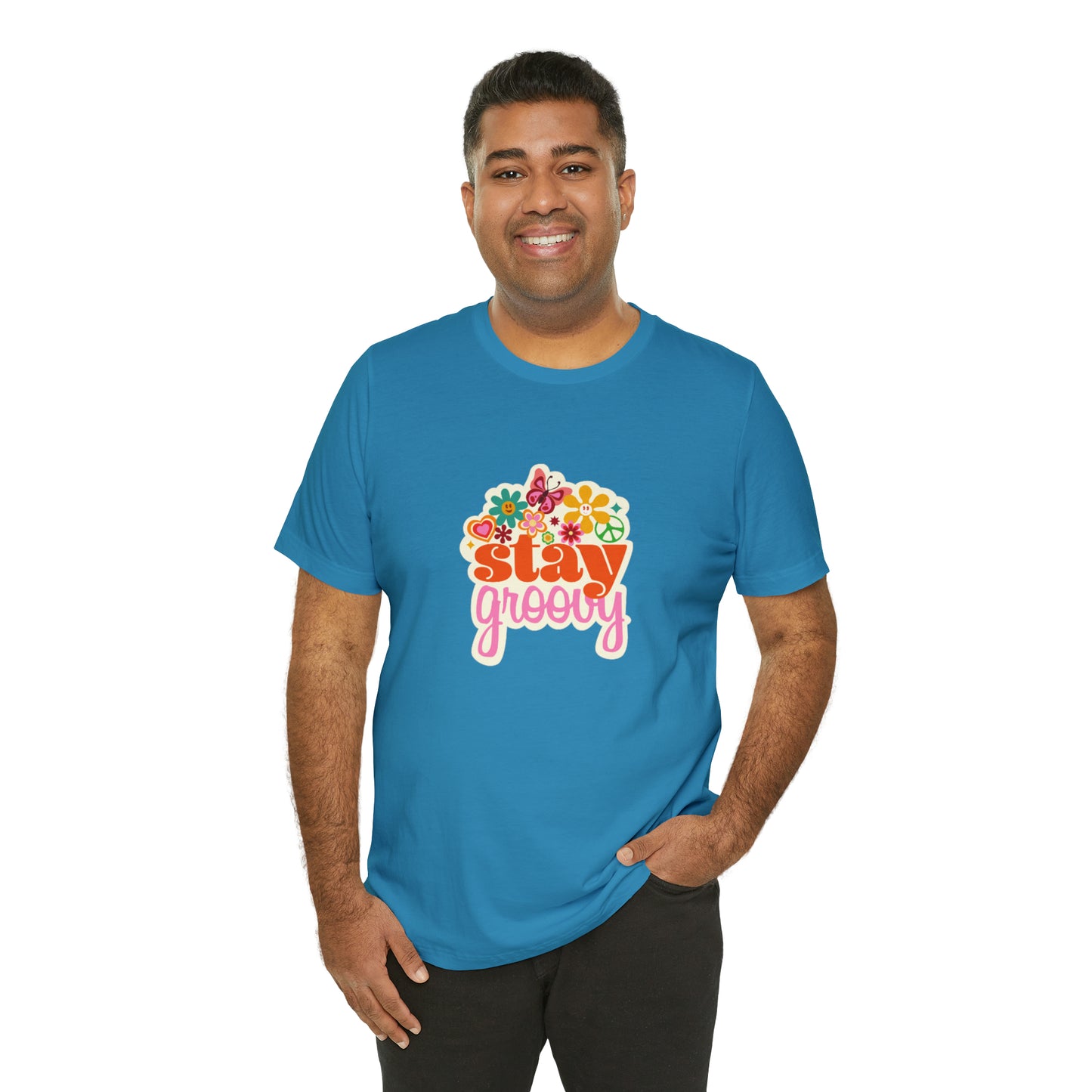 Stay Groovy t-shirt, Hippie shirt, good vibes shirt, summer fun style gift,travel shirt,best friend trip vacation trip