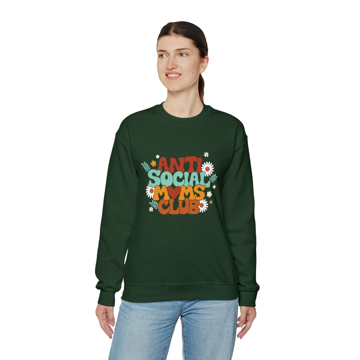Anti social moms club sweatshirt, Mama Mother Mom sweatshirt, Gift for mom, Christmas gift for her,for him,Birthday gift for her