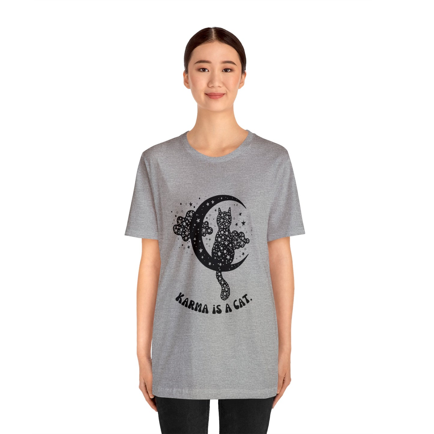 Karma is a cat shirt Cat lover tshirt book lover shirt Taylor witchy cat Shirt Halloween Cat Gift for Cat Lover Gift for Cat lover shirt
