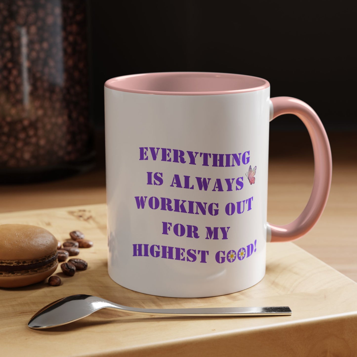 Everything is always working out for me mug Morning affirmation mug shining light mug Delulu mug Christmas gift for her gift for him bestie