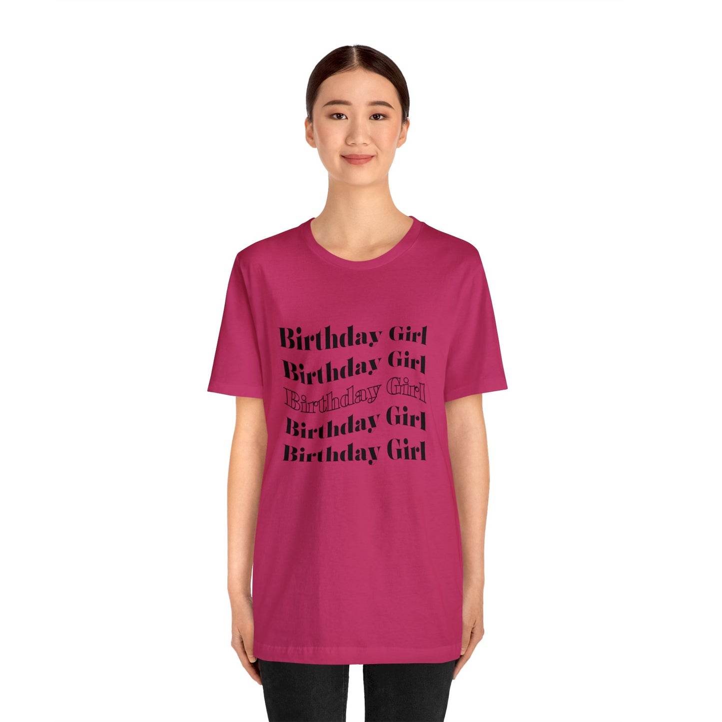 Birthday girl shirt gift for her best friend gift wavy shirt birthday party attire month funny T-shirt birthday gift Christmas gift for him