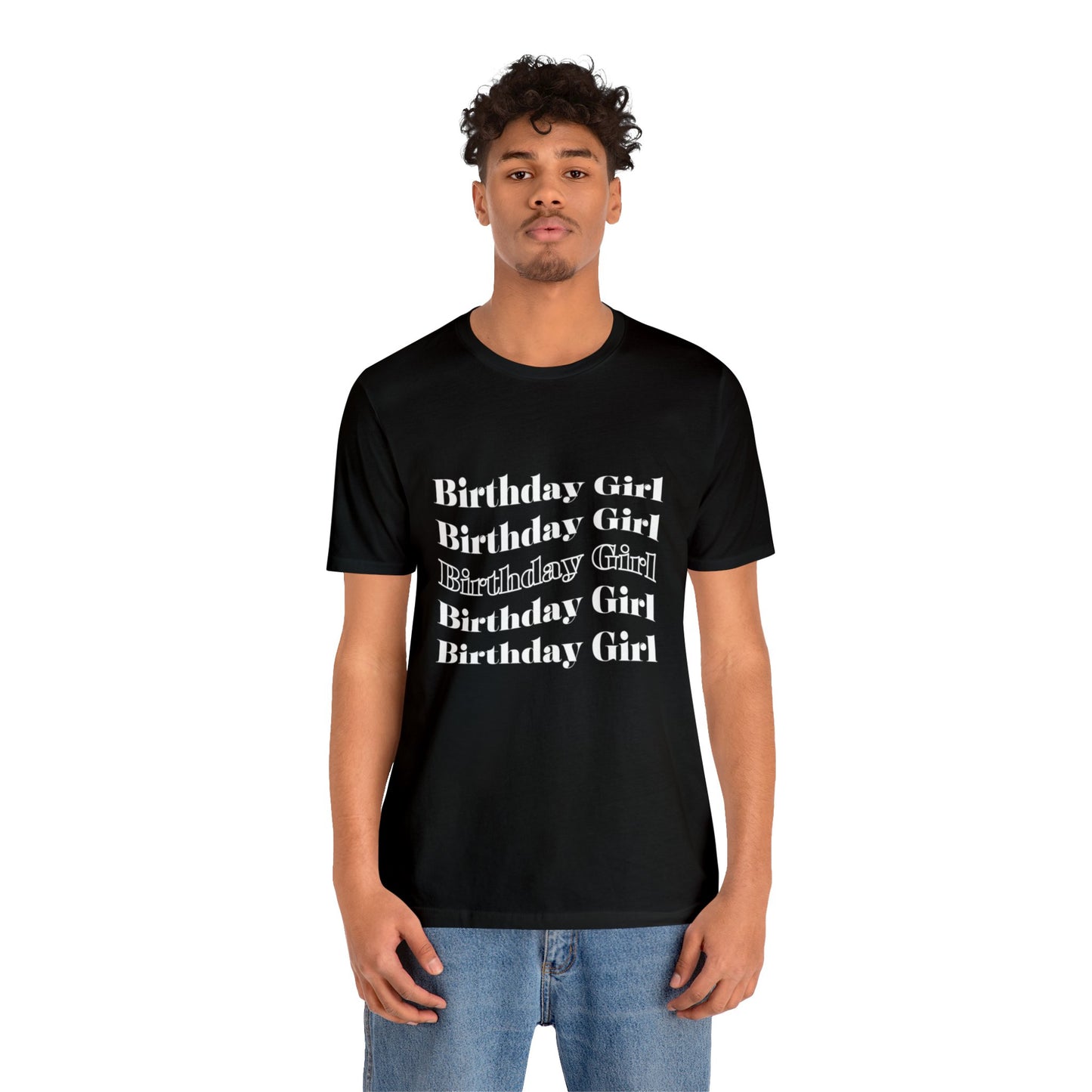 Birthday girl shirt gift for her best friend gift wavy shirt birthday party attire month funny T-shirt birthday gift Christmas gift for him