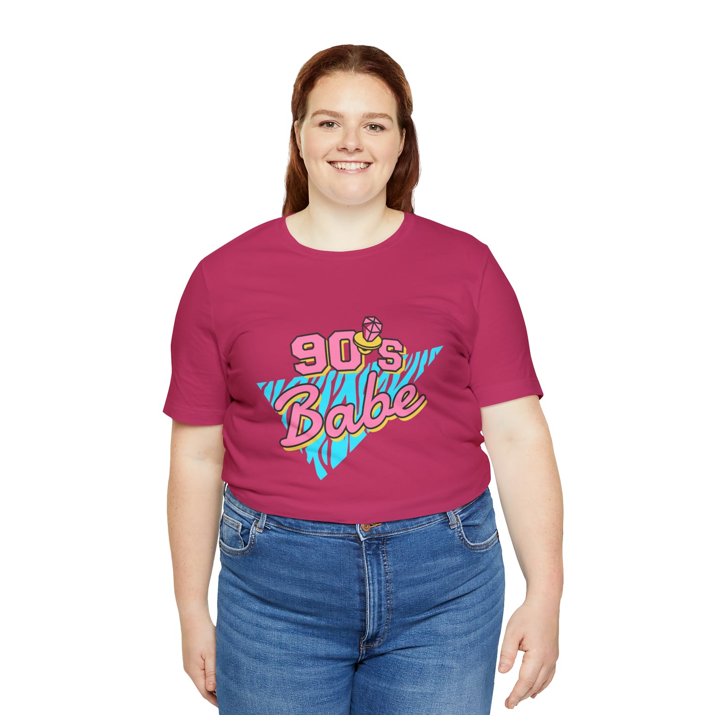 90's Babe shirt, gift for her, Christmas shirt, galantine gift best friend trip, Unisex Jersey Short Sleeve Tee