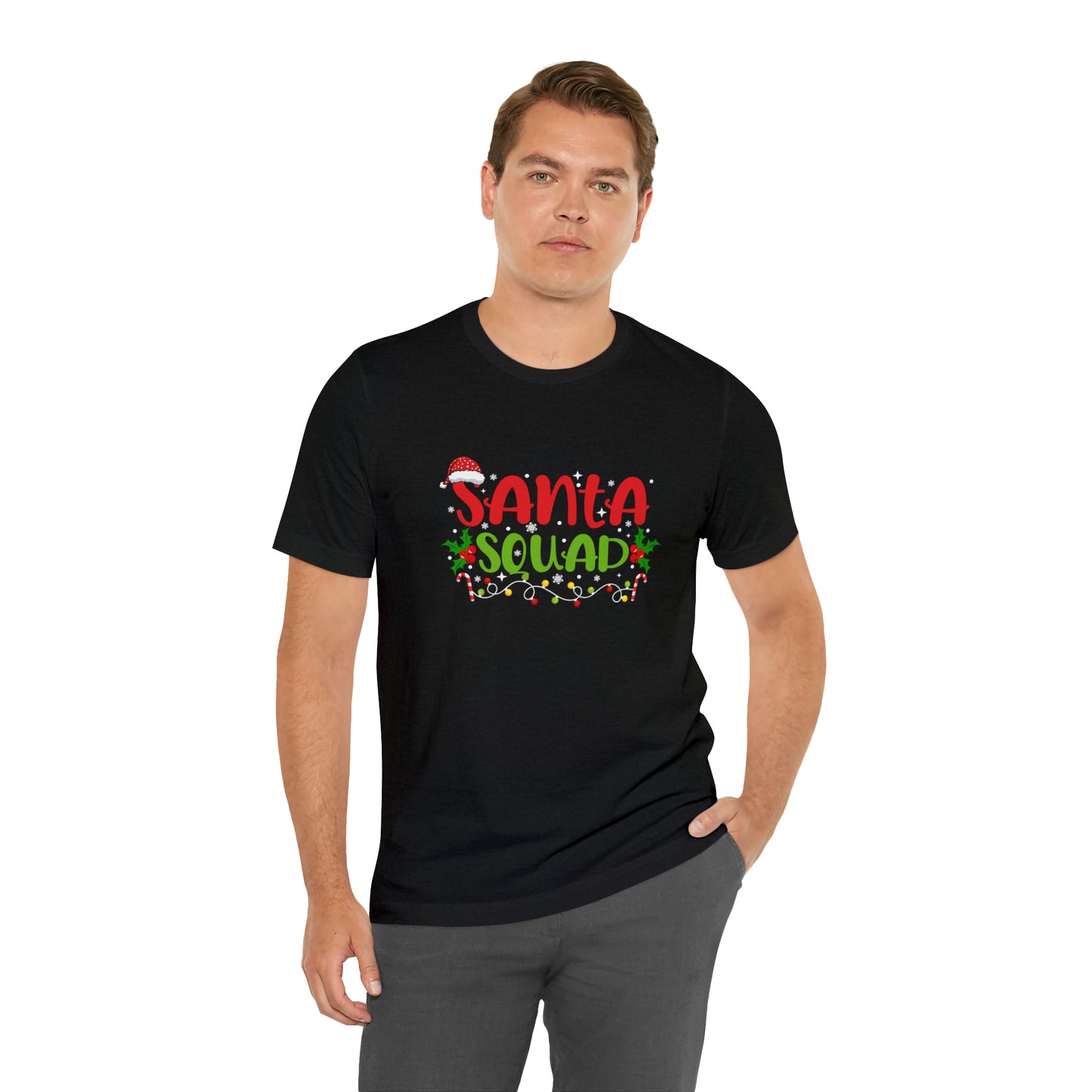 Santa's squad Matching Family Christmas Shirts Santa claus Hat family tshirts Family Christmas Shirt Xmas Tee Custom Christmas Tshirt photos