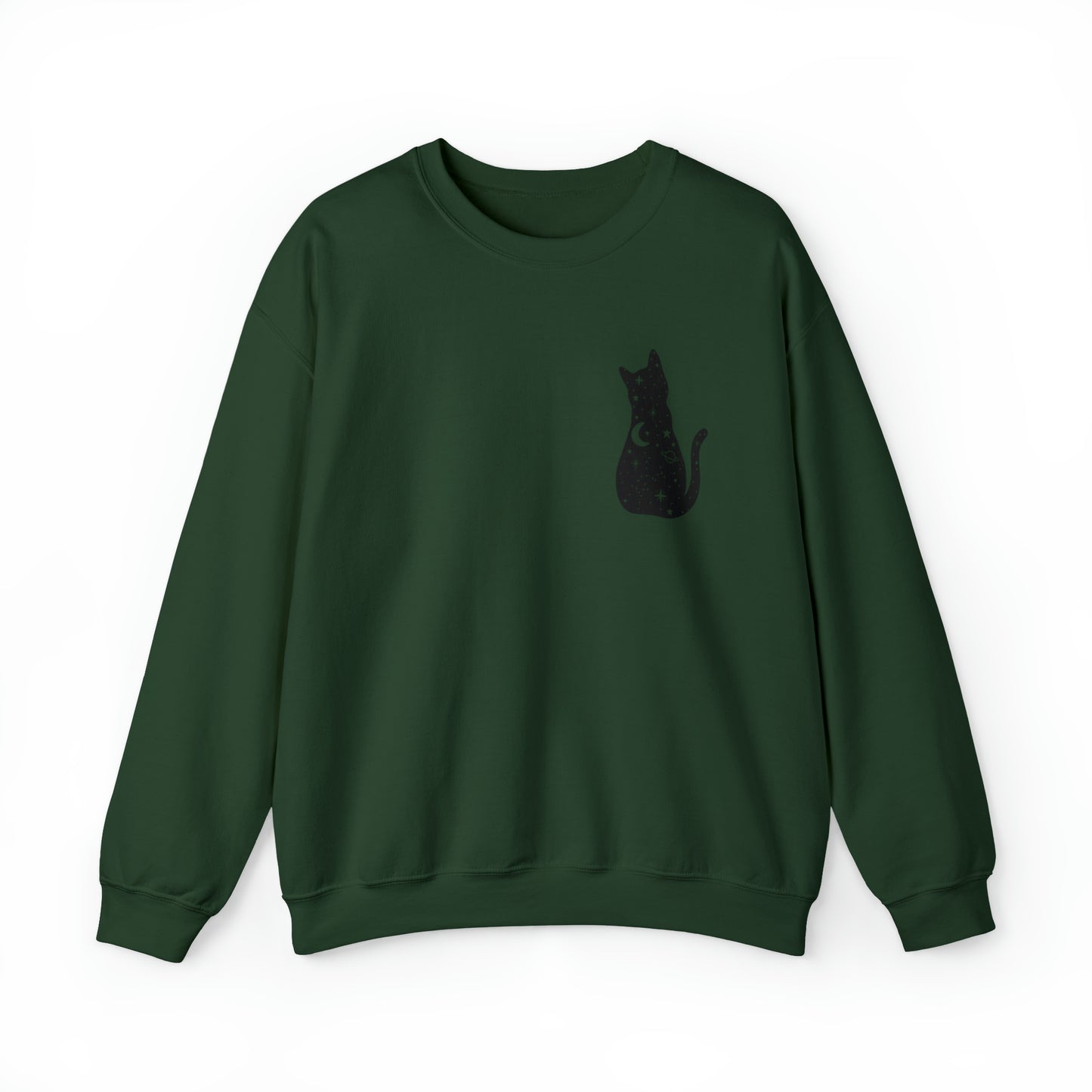 Halloween Sweatshirt Black Cat Shirt Halloween Sweater Halloween Cat Sweatshirt Gift for Cat Lover Gift Black Cat Gift for Cat Mom Gift Moon