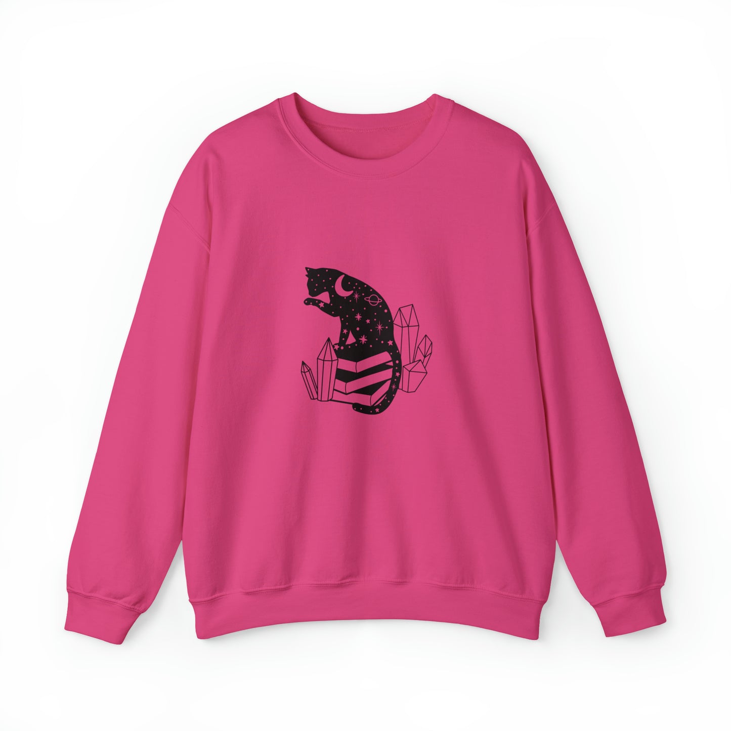 Cat lover Sweatshirt book lover sweater Crystal lover Shirt Halloween Cat Sweatshirt Gift for Cat Lover Gift for Cat Mom Gift moon
