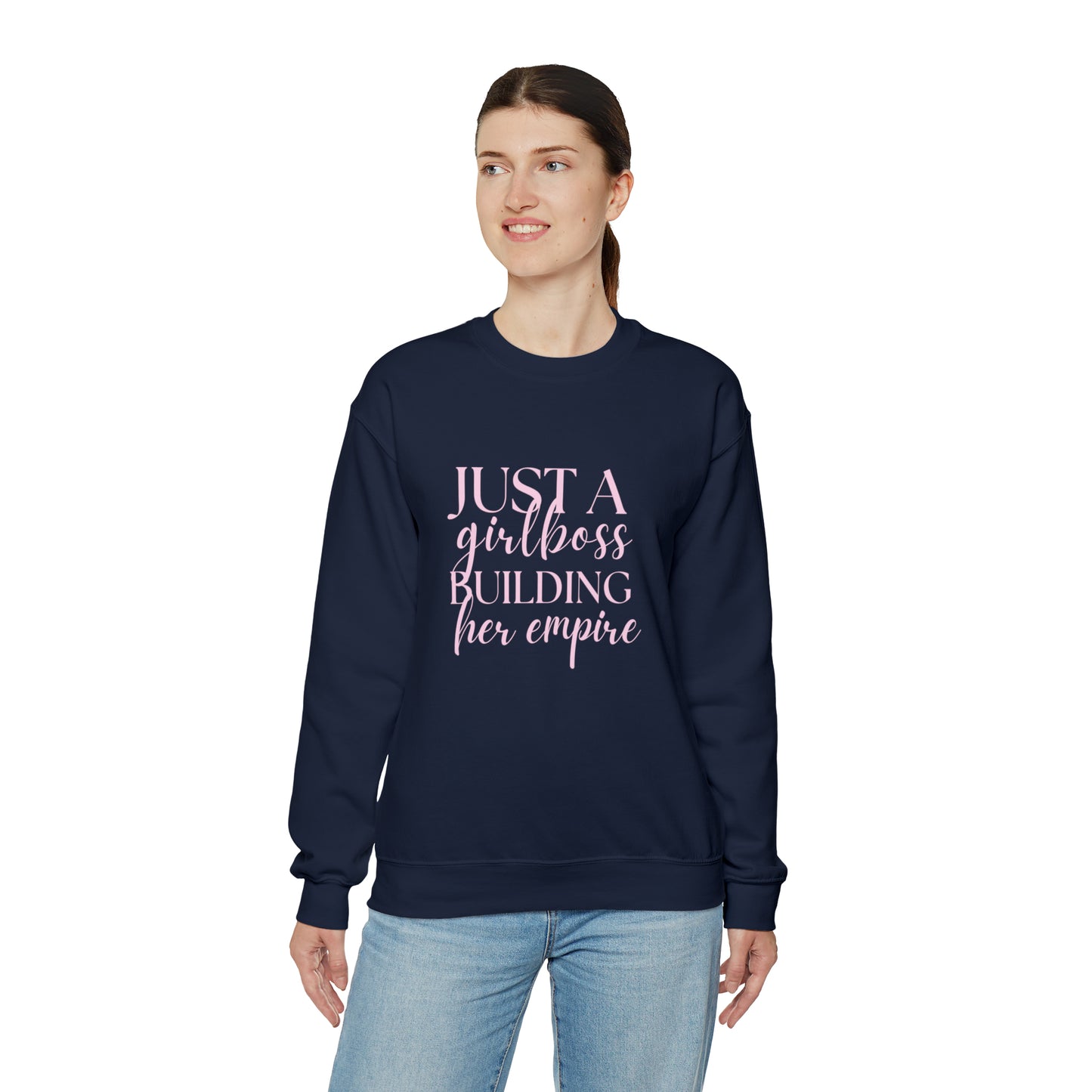 Boss Babe sweatshirt,Girlboss Sweatshirt, Just a girlboss building her empire, Bossbabe sweater,Christmas gift for her,Birthday gift