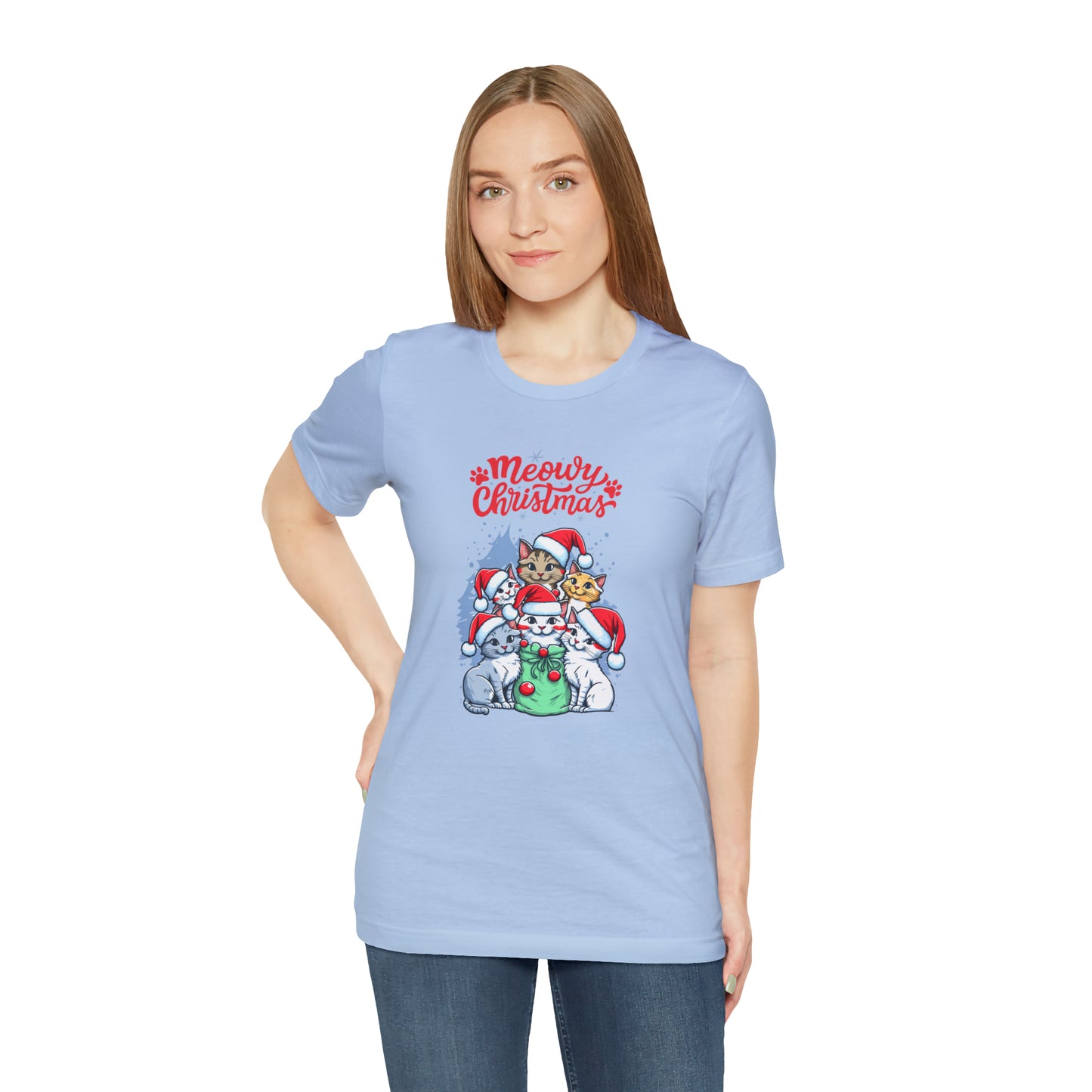 Cute Cat Christmas shirt funny dog Christmas tee Matching Family Christmas Shirt Family Christmas Shirt Matching Xmas Tees Custom