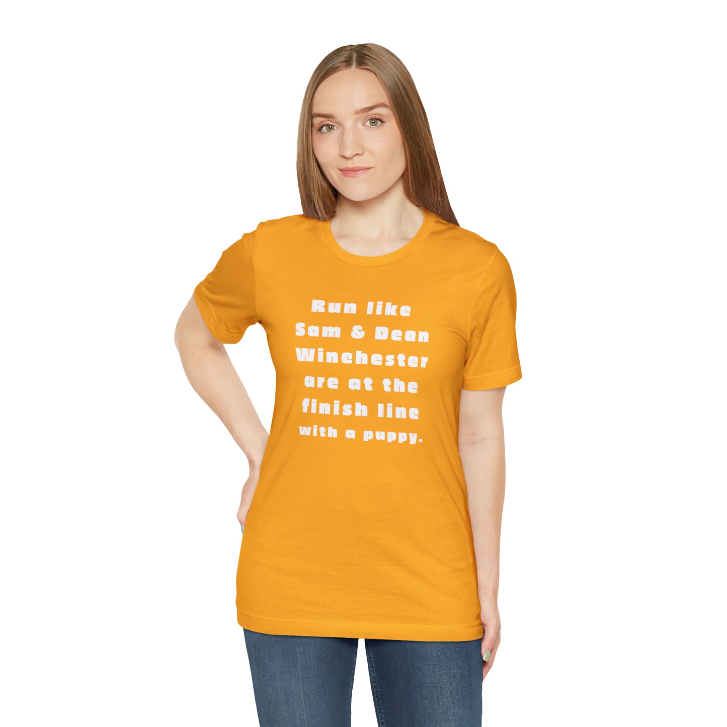 Winchester fans work out shirt Gym top sam and dean Tshirt Gift for her Gift for him Funny gift for her gift for him yoga Women's Tee
