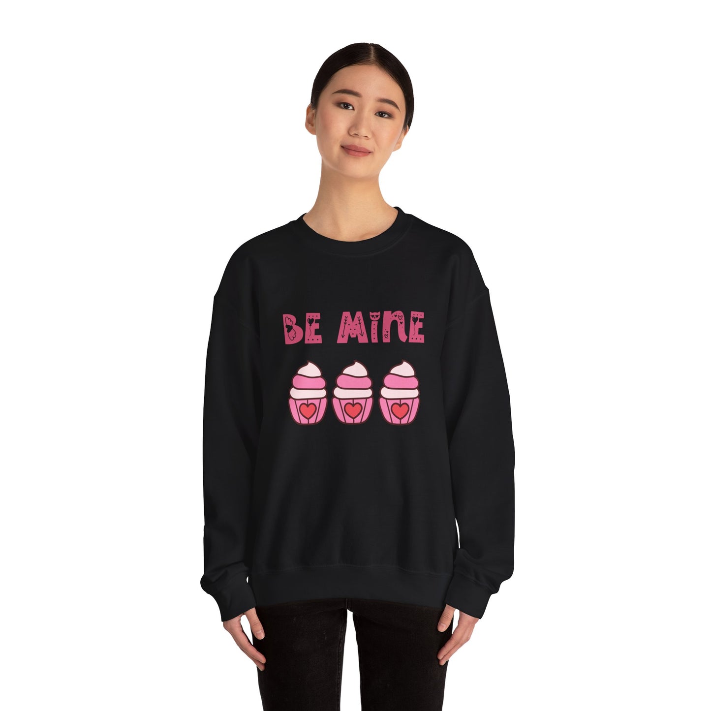 Be mine cupcake sweater valentines Day sweatshirt love sweater galentine's day gift best friend gift Unisex gift cupcake sweatshirt