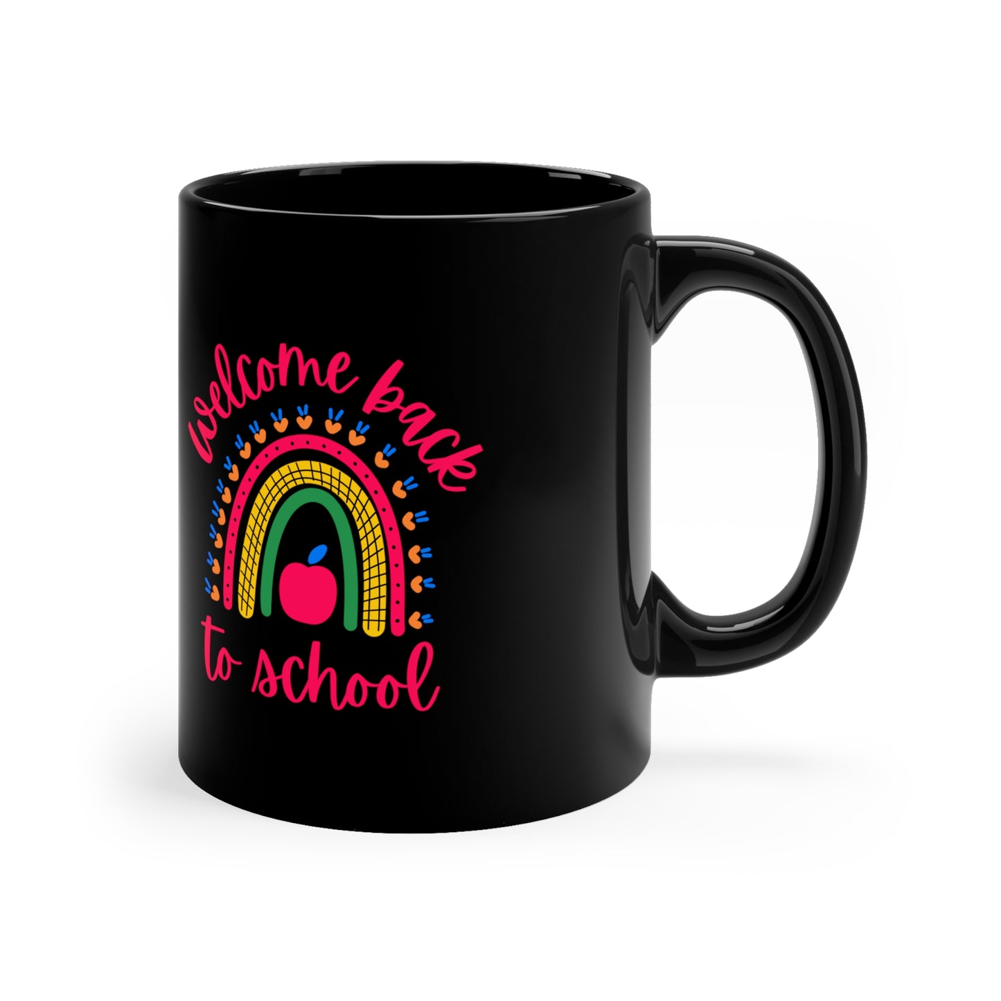 Welcome back to school mug gift Teacher mug coffee lover gift tea lover gift for her gift for him best friend Christmas gift 11oz Black Mug
