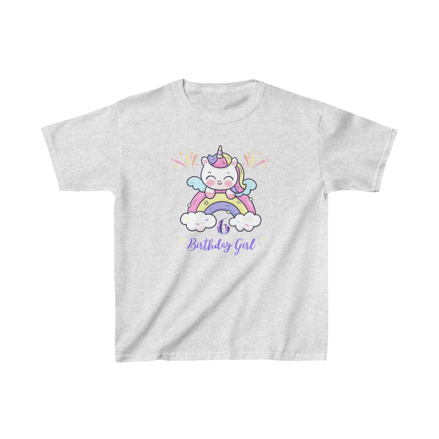 Birthday girl shirt 6 year old birthday shirt kid wavy birthday party shirt Christmas shirt Rainbow cloud kid shirt birthday shirts birthday