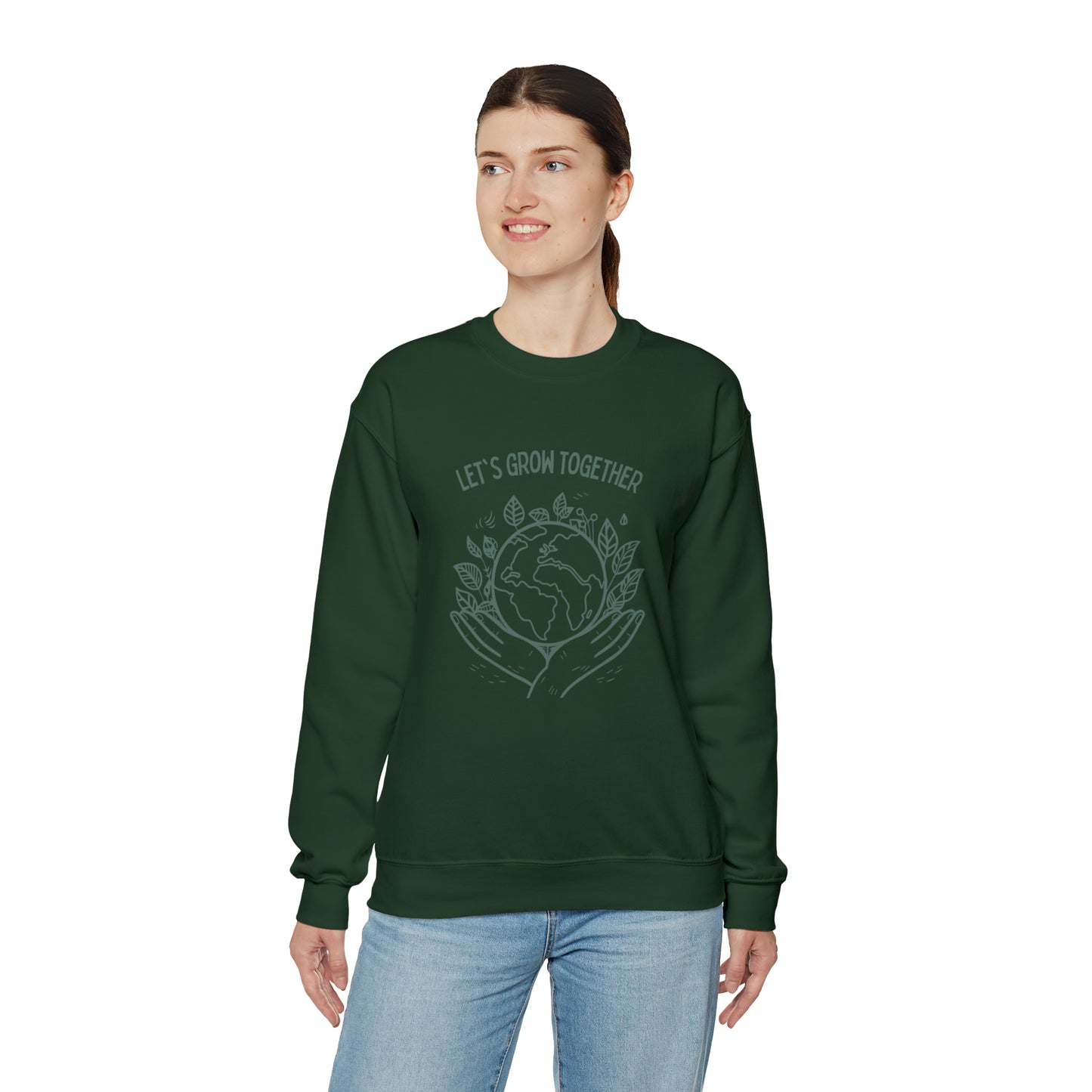 Let's grow together sweater plant lover sweater save the planet sweashirt birthday gift Christmas gifts Sweatshirt Gift for him Gift for her