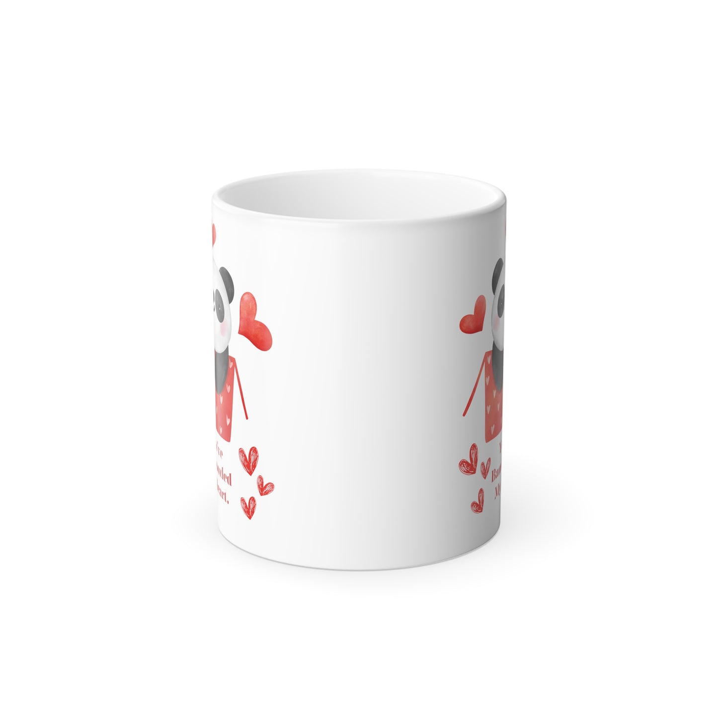 You've Bamboozled my heart mug Vday funny panda love mug bamboo pun gift proposal gift bestie gift for her gift for him Color Morphing Mug