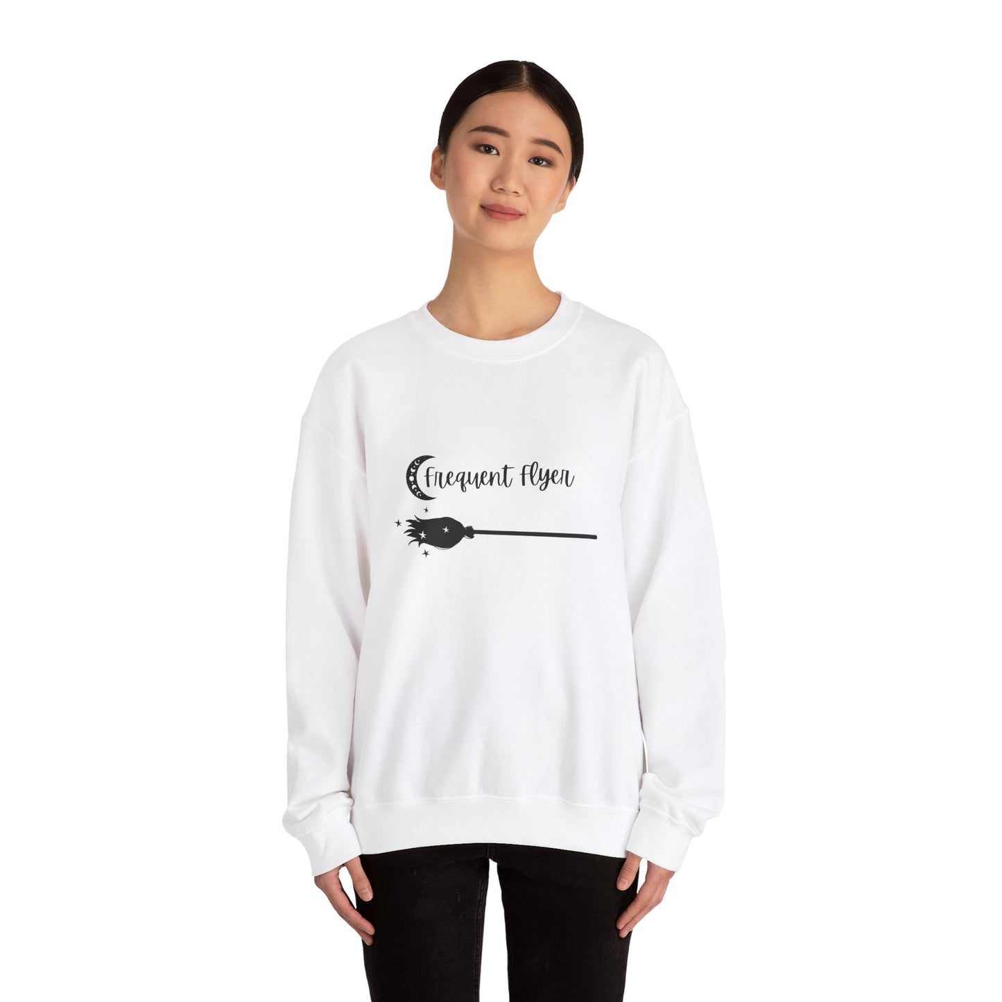 Frequent Flyer sweater Witchy sweatshirt Wicked Halloween sweater Witches broom shirt wizard HalloweenSweatshirt Halloween Sweater Christmas