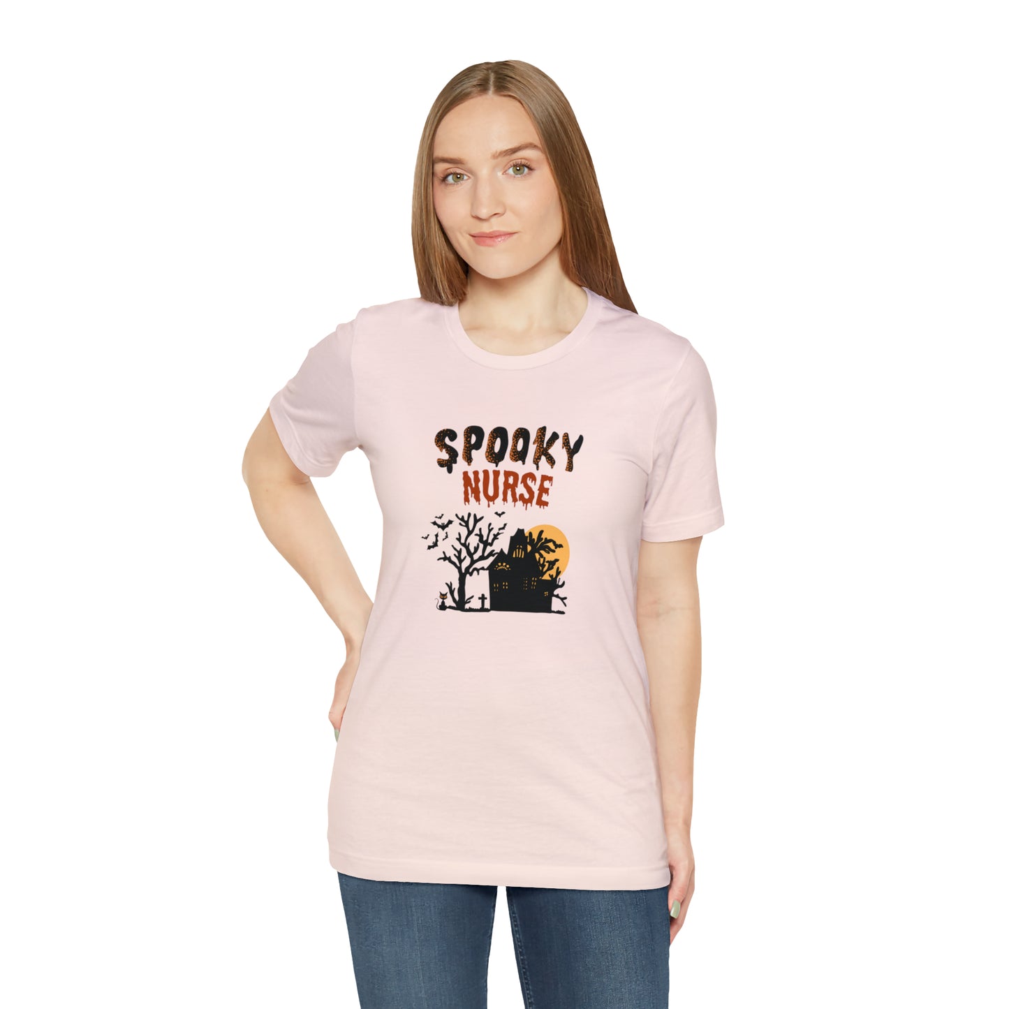 Spooky Nurse Halloween shirt, Nurse trick or treat ghost Halloween tshirt,Halloween Sweatshirt,Spooky Season T Shirt,Christmas gift