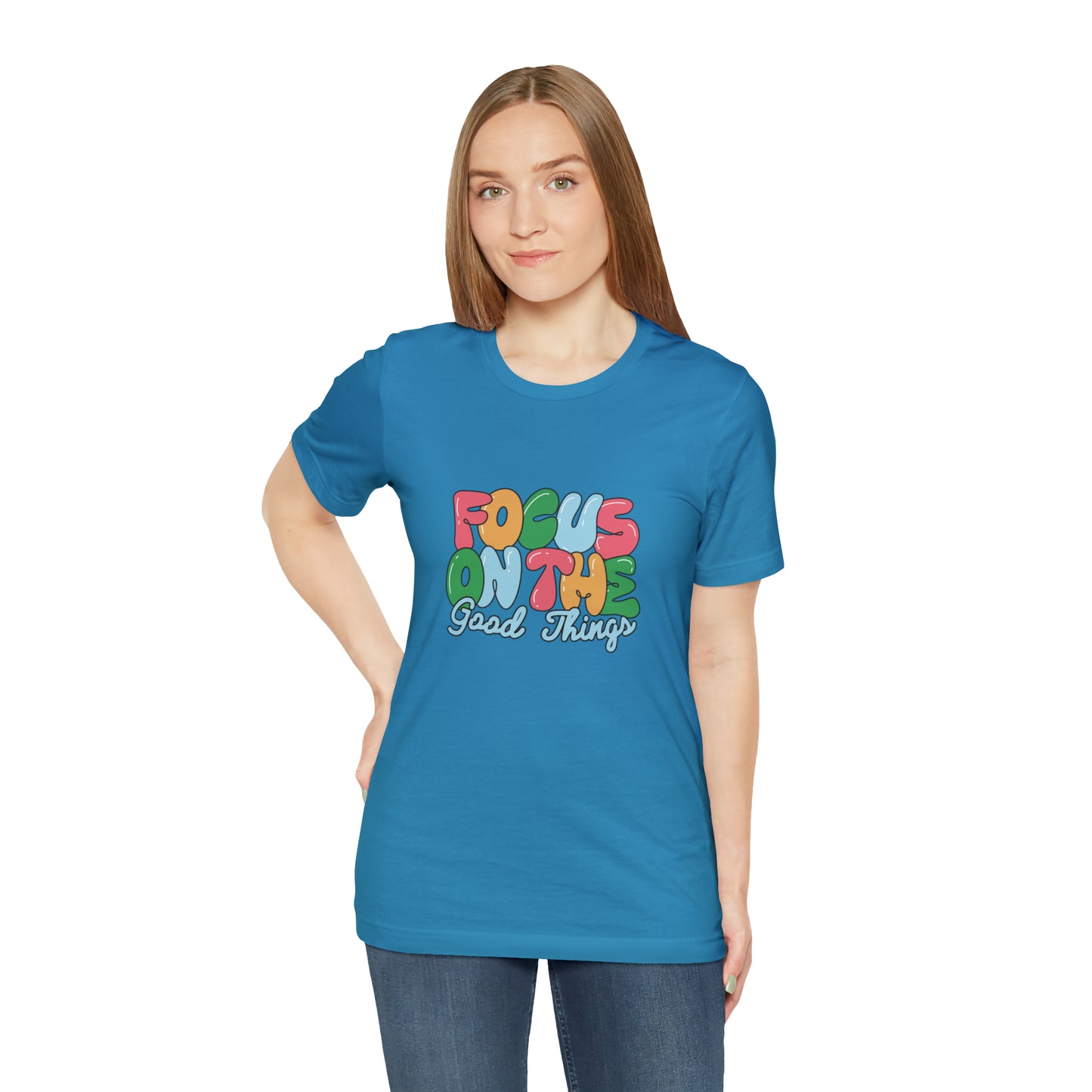 Focus on the good things shirt positive vibes shirt good vibes tee yogawear zen clothes bohemian top Women's Christmas gift for her for him