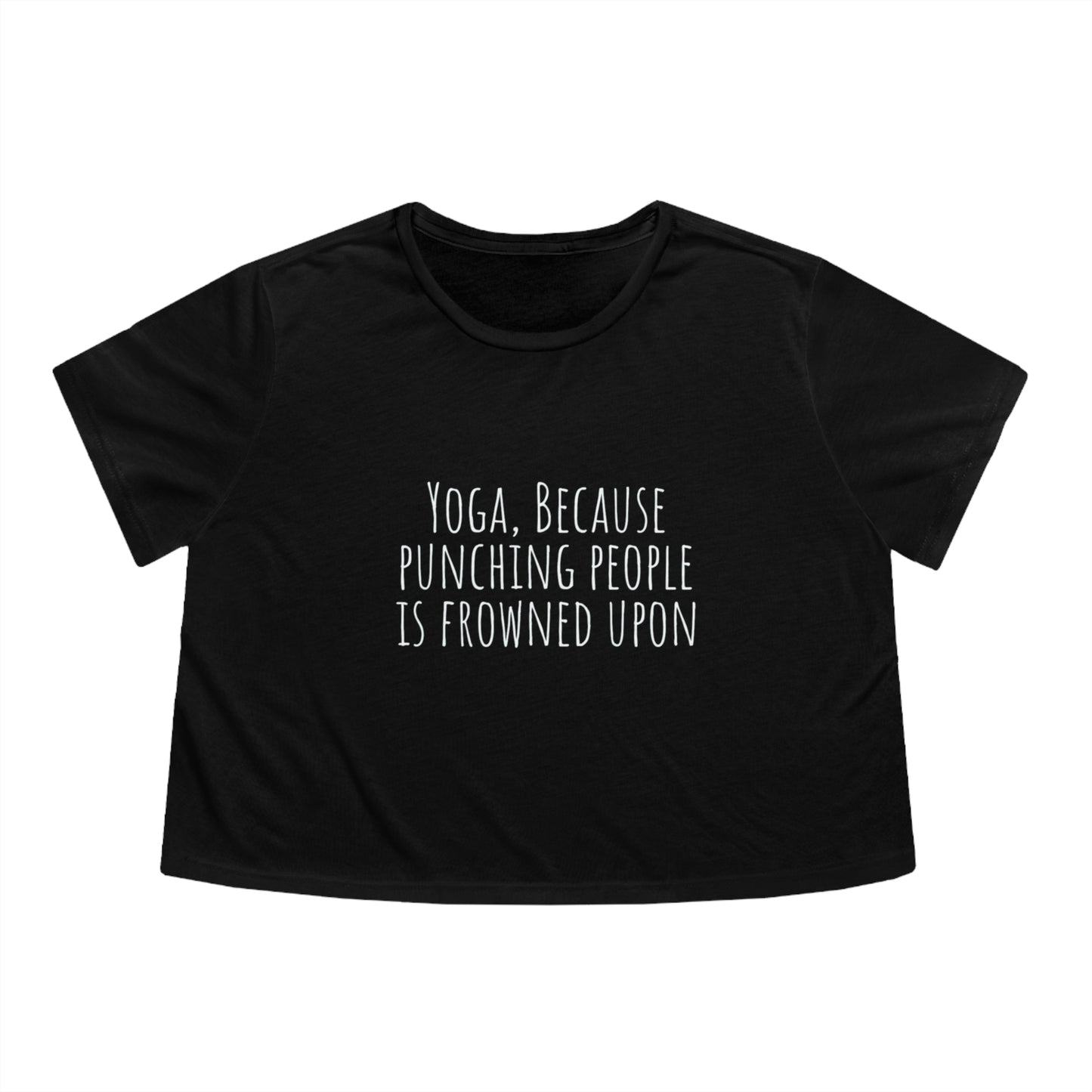 Yoga top yoga because punching people is frowned upon shirt women's rights shirt yogawear spiritual clothes bohemian gift for her Flowy